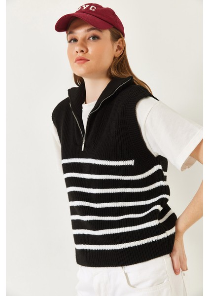 Kadın Fermuarlı Selanik Örgü Triko Süveter fırsatları