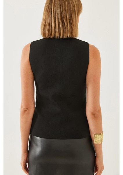 Kadın Iki Düğmeli Triko Yelek fırsatları