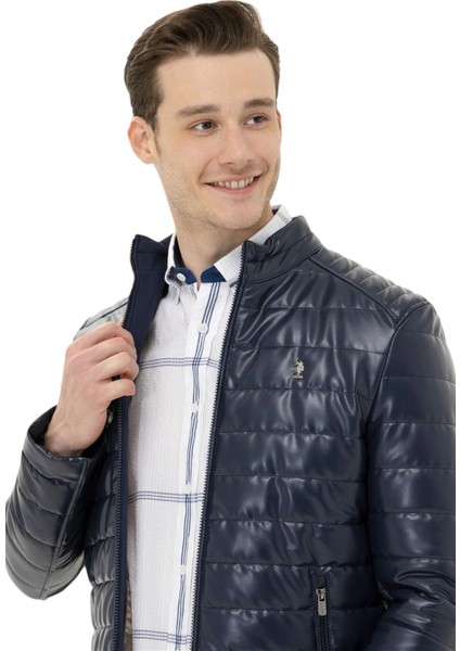 Erkek Lacivert Deri Mont P23086 modelleri