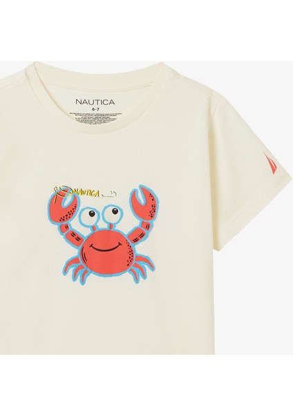 Erkek Çocuk Krem Regular Fit Baskılı T-Shirt fiyatları