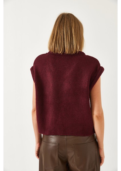 Kadın Premium Baklava Desenli Oversize Triko Süveter Ts modelleri