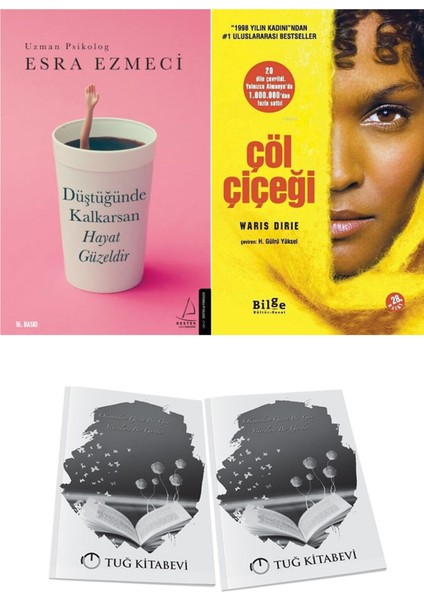 Düştüğünde Kalkarsan Hayat Güzeldir ve Çöl Çiçeği + Hediyeli