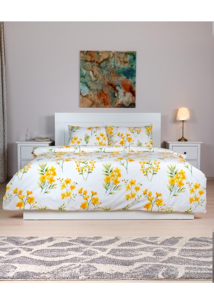 Cotton Collection Çift Kişilik Nevresim Seti Daisy