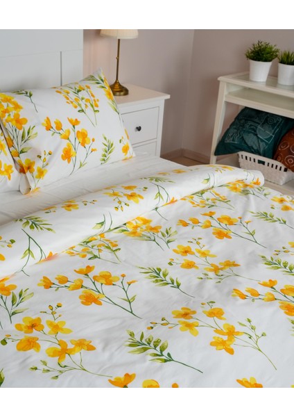 Cotton Collection Çift Kişilik Nevresim Seti Daisy fırsatları