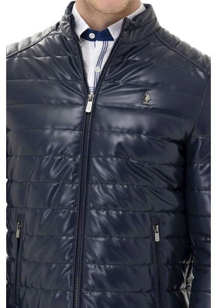 Erkek Lacivert Deri Mont P23086 fırsatları