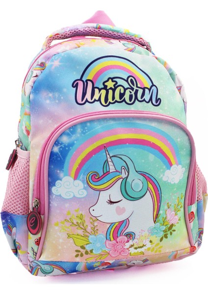 2 Gözlü Unicorn Anaokulu Çantası - Kız Çocuk Çanta Kreş Çantası - Gökkuşağı Unicorn Çanta fiyatları