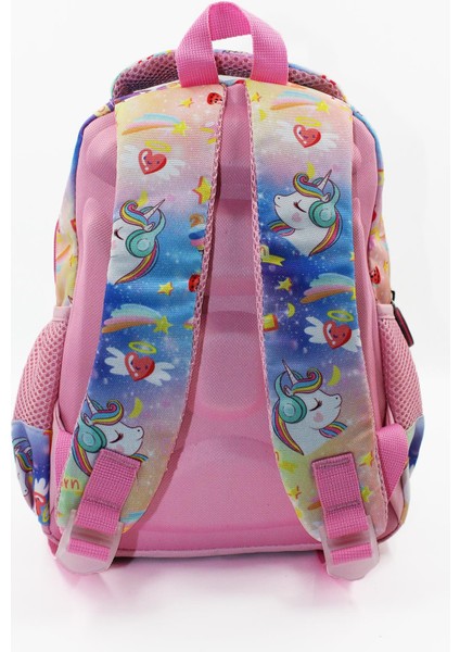 2 Gözlü Unicorn Anaokulu Çantası - Kız Çocuk Çanta Kreş Çantası - Gökkuşağı Unicorn Çanta fırsatları