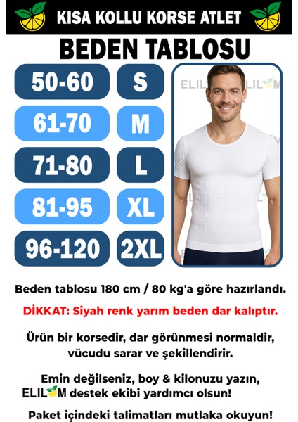 Erkek Korse Atlet Göğüs Jinekomasti ve Göbek Karın Toparlayıcı Fit Görünüm Kısa Kollu indirimleri