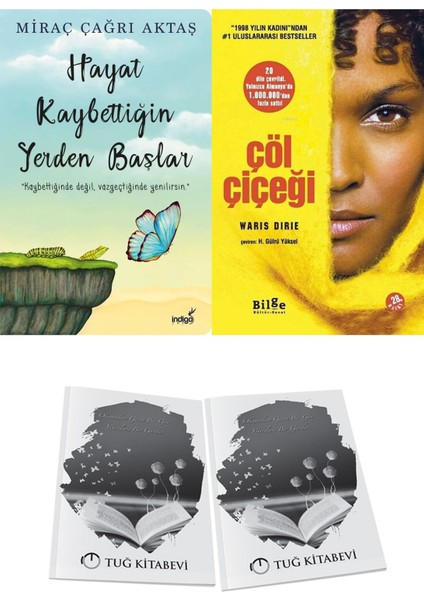 Hayat Kaybettiğin Yerden Başlar ve Çöl Çiçeği + Hediyeli