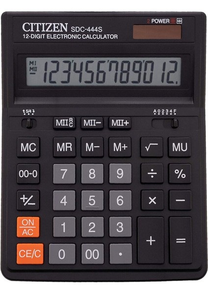 Hesap Makinesi SDC-444S, Büyük, Kullanışlı ve Güçlü Matematik Araçları