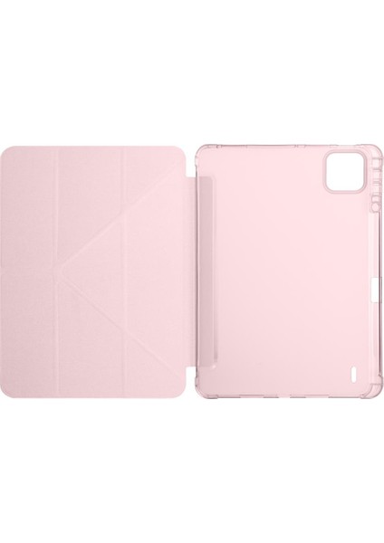 Xiaomi Mi Pad 7 / Pad 7 Pro Uyumlu Kılıf Kalem Bölmeli Tri Folding Standlı Arkası Silikon Uyku Modlu modelleri