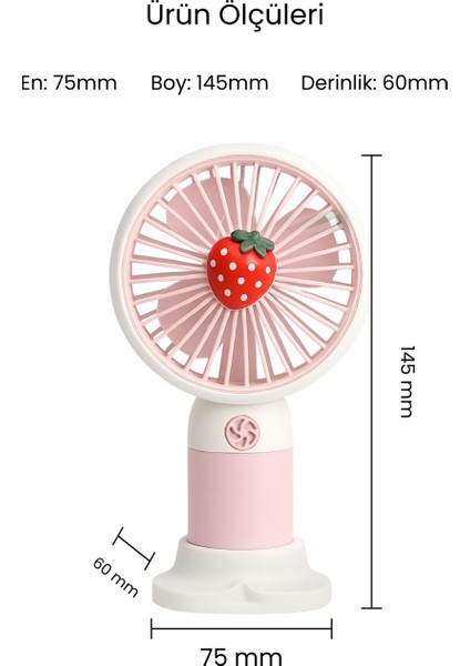 Mini Fan Şarjlı Taşınabilir El Vantilatörü Telefon Standı Meyve Figürlü USB Mini Fan 250MAH 5W Güçlü fiyatları