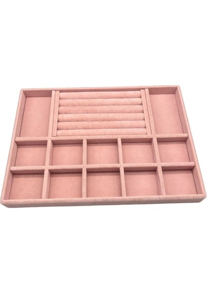 Istanbul Model Süet Kumaş Pembe Renk 24/34 cm Takı Sergileme Standı modelleri