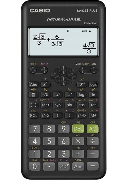 Bilimsel Hesap Makinesi FX-82ES Plus 2. Nesil, Çok Fonksiyonlu ve Dayanıklı