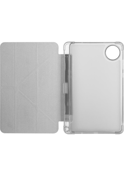 Redmi Pad Se 8.7 Uyumlu Kılıf Kalem Bölmeli Tri Folding Standlı Arkası Silikon Uyku Modlu modelleri