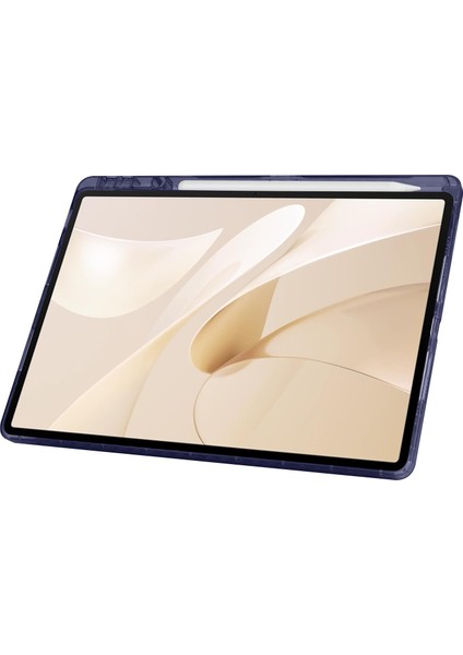 Huawei Matepad 12 x Uyumlu Kılıf Kalem Bölmeli Tri Folding Standlı Arkası Silikon Uyku Modlu fırsatları