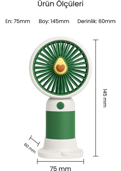 Mini Fan Şarjlı Taşınabilir El Vantilatörü Telefon Standı Meyve Figürlü USB Mini Fan 250MAH 5W Güçlü fırsatları