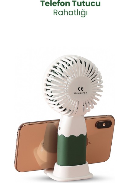 Mini Fan Şarjlı Taşınabilir El Vantilatörü Telefon Standı Meyve Figürlü USB Mini Fan 250MAH 5W Güçlü indirimleri
