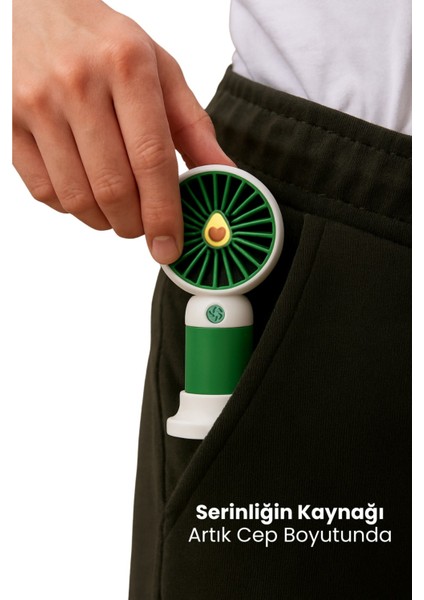 Mini Fan Şarjlı Taşınabilir El Vantilatörü Telefon Standı Meyve Figürlü USB Mini Fan 250MAH 5W Güçlü