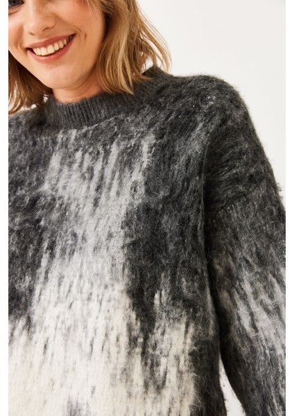 Kadın Bisiklet Yaka Şardonlu Triko Kazak fiyatları