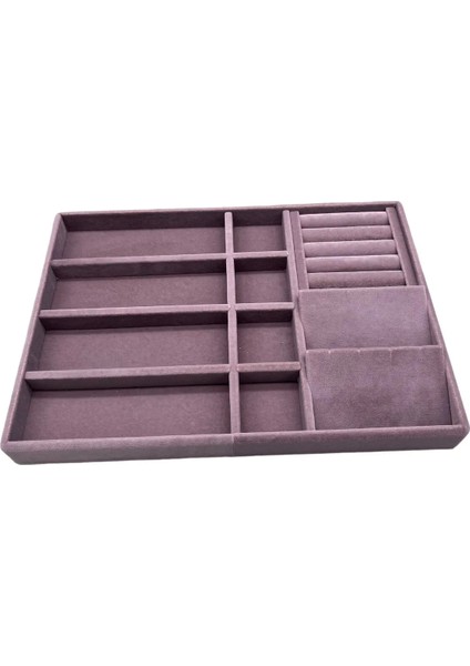 Helsinki Model Süet Kaplama Lila Renk 24/34 cm Takı Sergileme Standı fiyatları