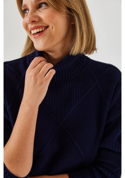 Kadın Balıkçı Yaka Triko Kazak modelleri