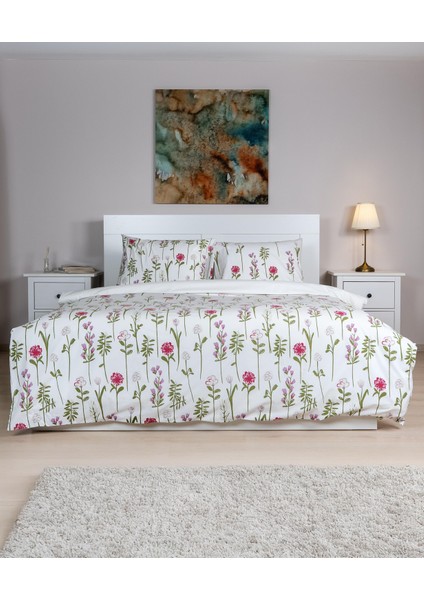 Cotton Collection Çift Kişilik Nevresim Seti Fleur