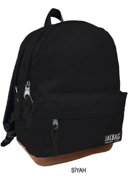 Campus-Deri Tabanlı İki Bölmeli Sırt Çantası