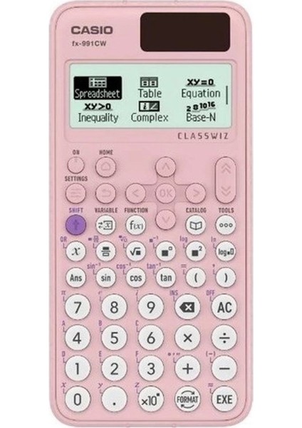 540 Fonksiyon Siyah Bilimsel Hesap Makinesi, Pembe Detaylı