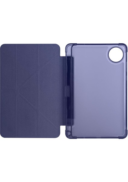 Redmi Pad Se 8.7 Uyumlu Kılıf Kalem Bölmeli Tri Folding Standlı Arkası Silikon Uyku Modlu modelleri
