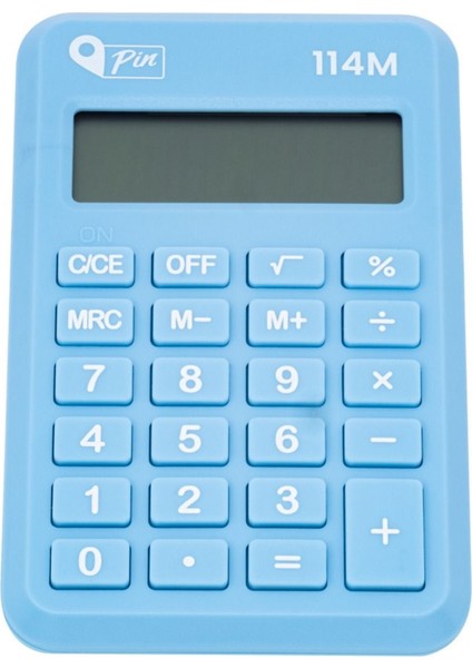 Mavi Mini Hesap Makinesi 8 Hane, Taşınabilir ve Pratik Kullanım Için Ideal