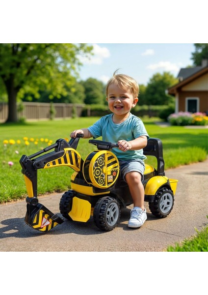 Nessiworld URT030-001 Pedalsız Bin-Git Inşaat Aracı- Kepçe