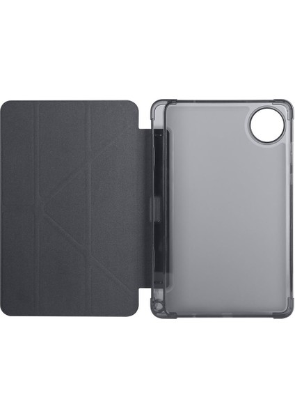 Redmi Pad Se 8.7 Uyumlu Kılıf Kalem Bölmeli Tri Folding Standlı Arkası Silikon Uyku Modlu modelleri