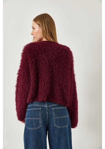 Kadın Tüylü Triko Kazak indirimleri