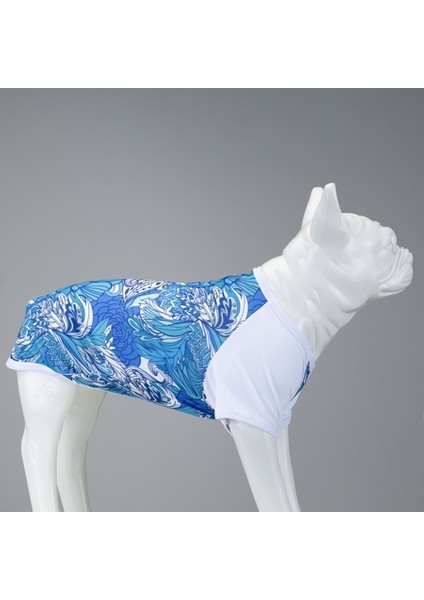Blue Flowers Küçük, Orta ve Büyük Irk Köpek Tshirt Beden 0 fiyatları