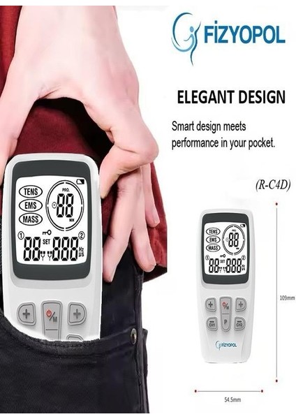 Çift 2 Kanallı Tens Ems Masaj Kas Güçlendirme Cihazı indirimleri