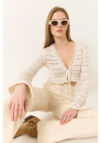 Kadın Ajurlu Rustik Bluz