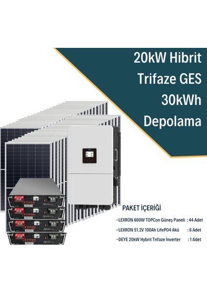 20KW Trifaze Hibrit Sistem 2
