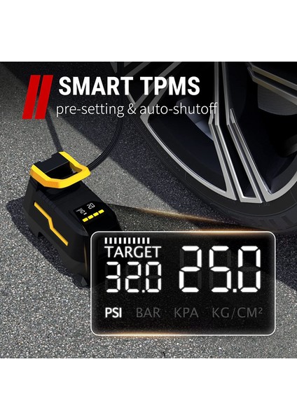 ERG-520 Dijital Basınç Göstergeli Oto Lastik Şişirme Pompası Hava Kompresörü fiyatları