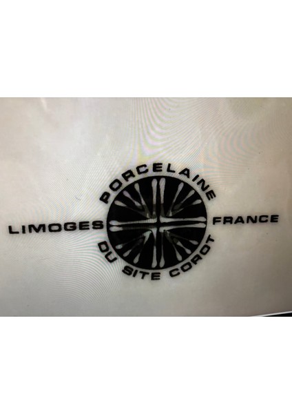 Limoges 27 cm Çapında El Boyaması Porselen Sunumluk