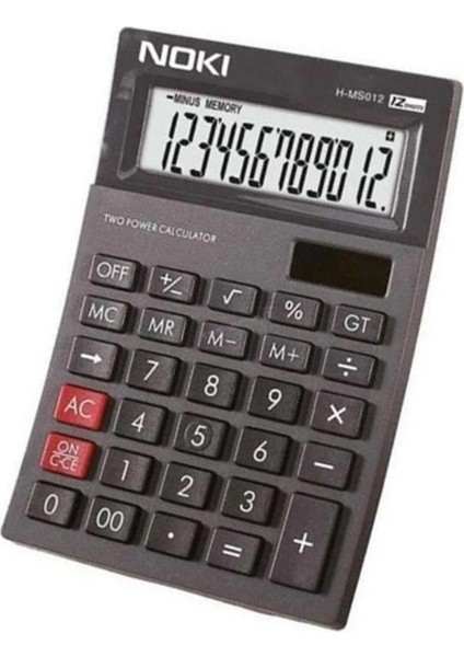 Siyah 12 Haneli Orta Boy Hesap Makinesi, Ofis ve Okul Kullanımı fiyatları