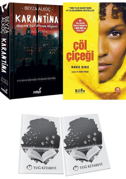 Çöl Çiçeği ve Karantina 2 Beyza Alkoç 2li Set + Hediyeli