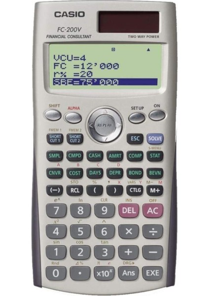 Finansal Hesap Makinesi FC-200V, Hassas ve Güçlü Hesaplama Aracı