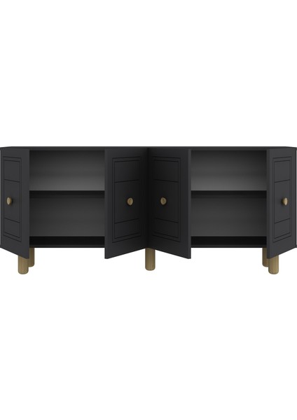 Darioct Bohem Konsol (KB150), Bohem Tv Ünitesi 2 Li Salon Takımı Antrasit-Antrasit indirimleri