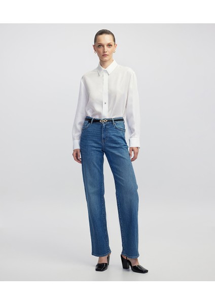 Wide Leg Fit Jean Pantolon IW6250018016629 fiyatları
