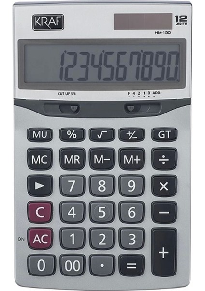 12 Haneli Hesap Makinesi HM-15012, Pratik ve Güçlü Hesaplama Aracı