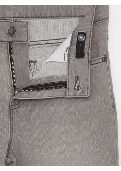 Lcw Kids Gri Beli Ayarlanabilir Lastikli Erkek Çocuk Jean Pantolon modelleri
