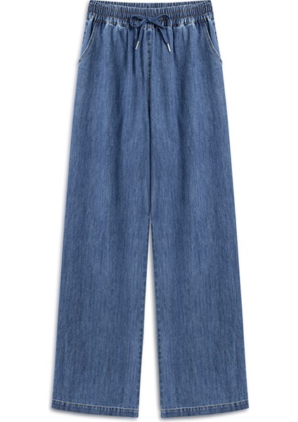 Elastik Bel Jean Pantolon TW6250003131629 fırsatları