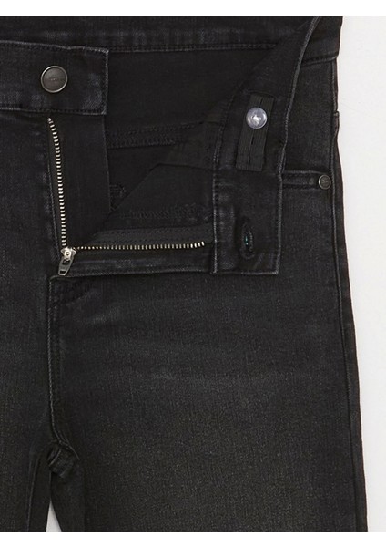 Lcw Kids Siyah Beli Ayarlanabilir Lastikli Erkek Çocuk Jean Pantolon modelleri