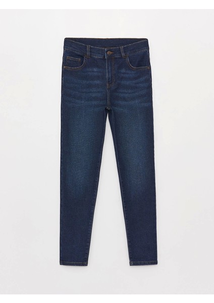 Lcw Kids Indigo Beli Ayarlanabilir Lastikli Erkek Çocuk Jean Pantolon
